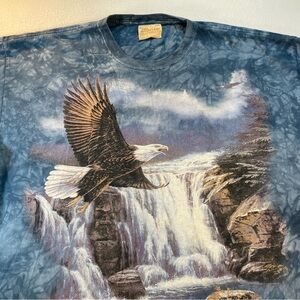 Vintage The Mountain Unisex Eagle & Waterfall T Shirt Size XXL